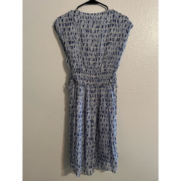 Isabel Marant Etoile | Isabel Marant Étoile Segun Tie-Waist Dress in Blue - Picture 8 of 10
